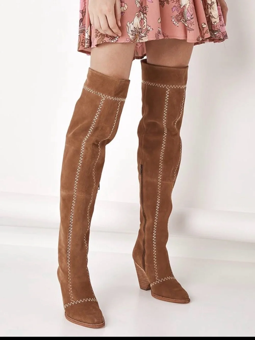 Spell and the gypsy Zephyr Suede Over-the-Knee Boots 37 NEW only tried on